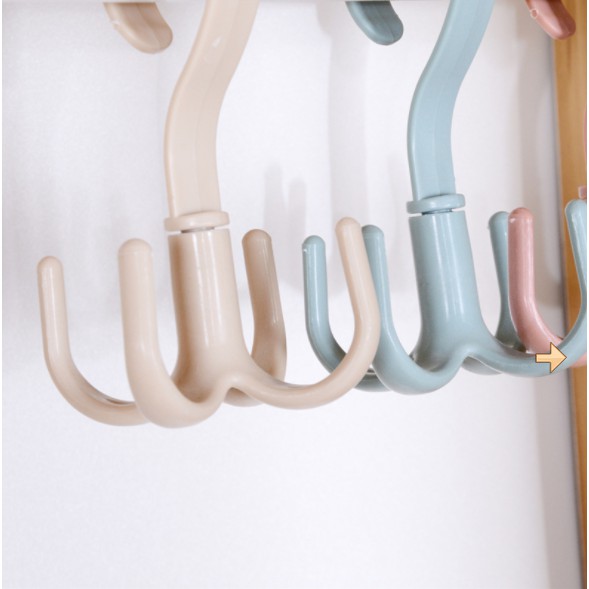 Móc treo đồ bằng nhựa có 4 chấu ( 4 nhánh) tiện lợi - Ảnh 2