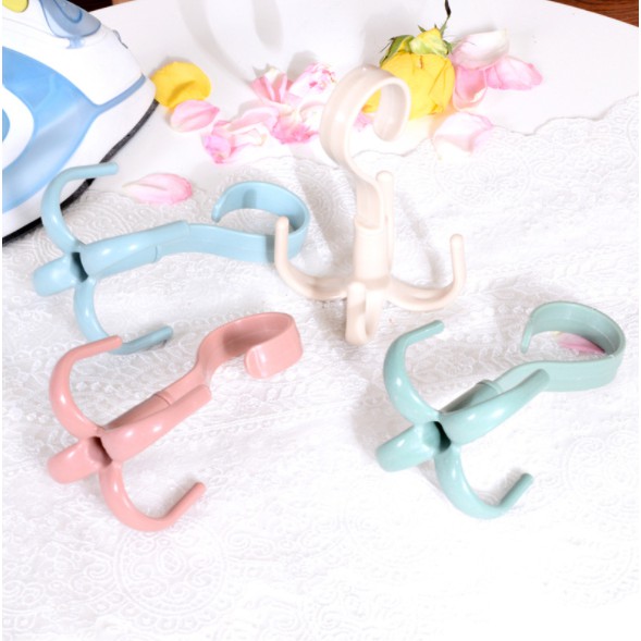 Móc treo đồ bằng nhựa có 4 chấu ( 4 nhánh) tiện lợi - Ảnh 4