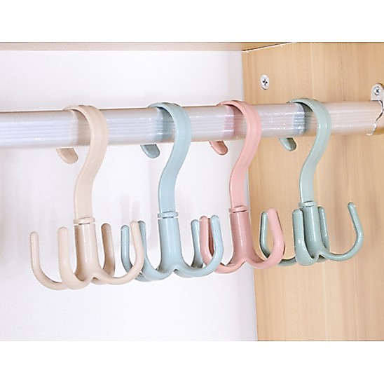 Móc treo đồ bằng nhựa có 4 chấu ( 4 nhánh) tiện lợi - Ảnh 7