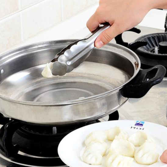 Dụng Cụ Kẹp Đồ Nướng Bằng Thép Có Khóa Gài Tiện Lợi - Ảnh 2