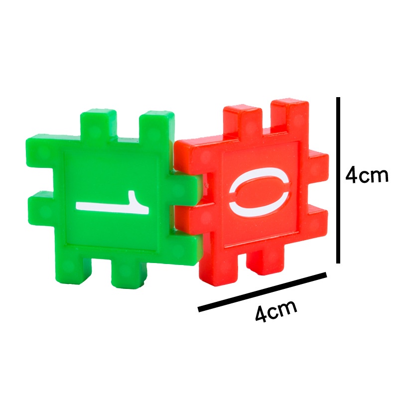 Bộ xếp hình cho trẻ mầm non ~ 300 miếng ghép có dập chữ và số - vừa học vừa chơi (dạng túi zip, dạng có HỘP) - Ảnh 2