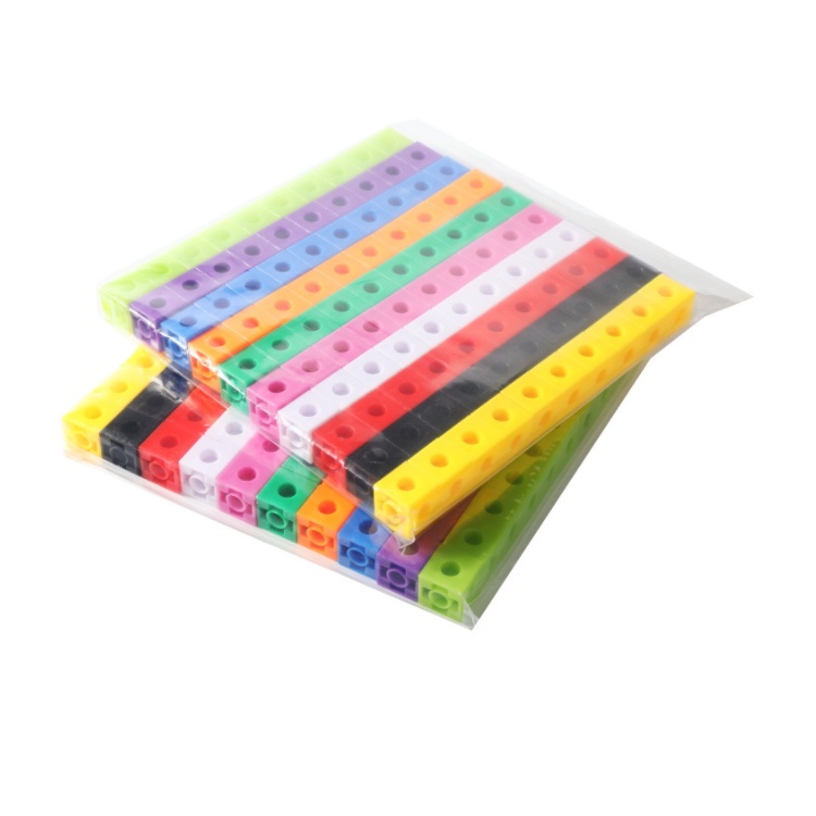Bộ đồ chơi xếp hình 100 viên vuông lắp ráp 2x2x2cm - Ảnh 6