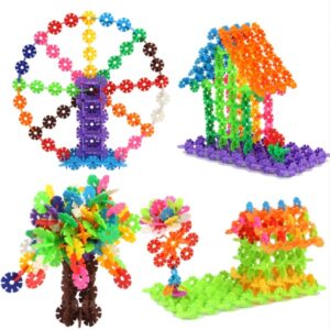 Đồ Chơi Xếp Hình Bông Tuyết 300-500 Chi Tiết (3cm) Có Chữ Và Số - Vừa Chơi Vừa Học