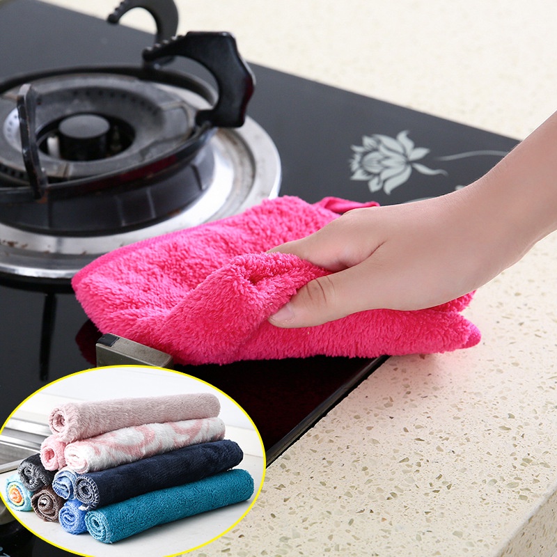 Khăn lau đa năng siêu thấm loại mới, khăn lau nhà bếp, lau tay, bát đĩa, bàn trà... - Ảnh 9
