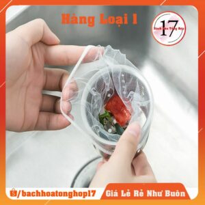 100 túi lưới lọc rác bồn rửa chén bát, lọc cặn bẩn chậu rửa bát cực sạch
