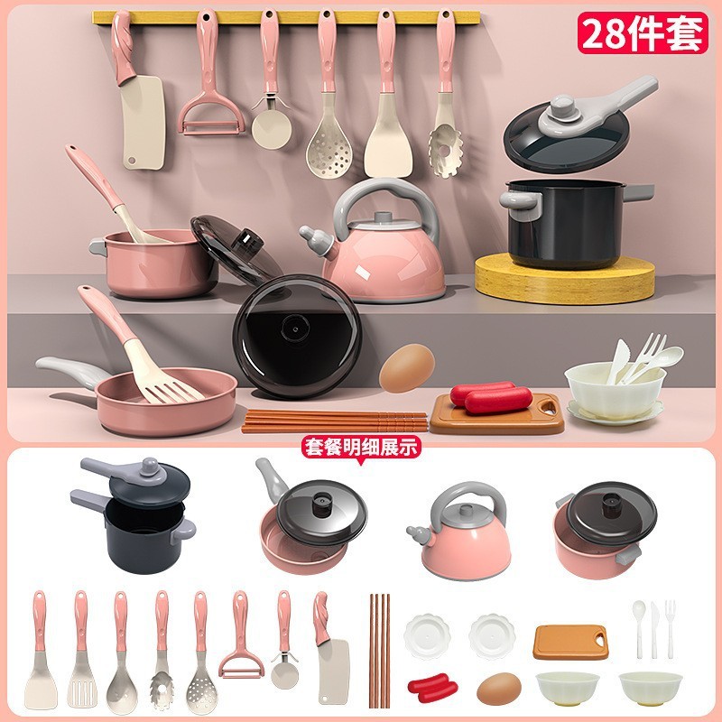 Bộ đồ chơi nấu ăn nhà bếp mini, đồ chơi cắt hoa quả của trẻ em bằng nhựa cho bé chơi đồ hàng. - Ảnh 2