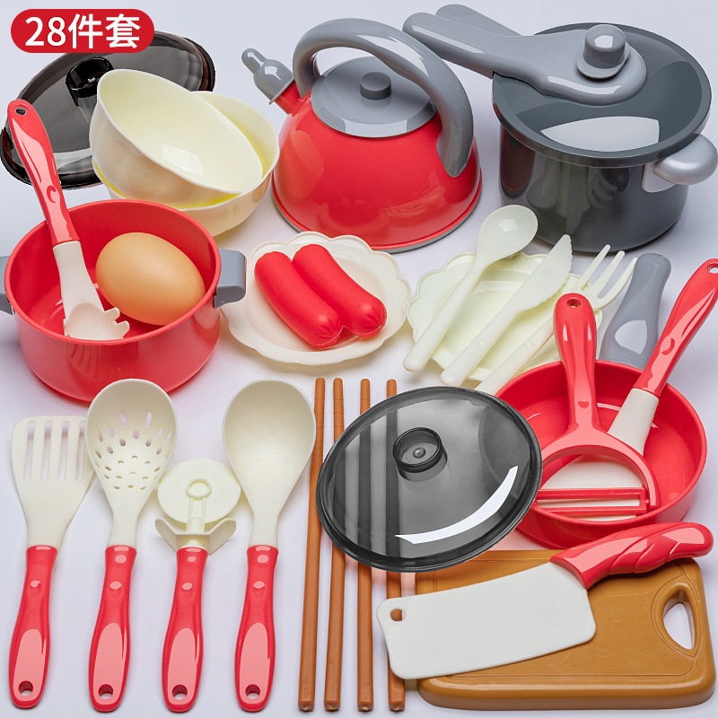 Bộ đồ chơi nấu ăn nhà bếp mini, đồ chơi cắt hoa quả của trẻ em bằng nhựa cho bé chơi đồ hàng. - Ảnh 3