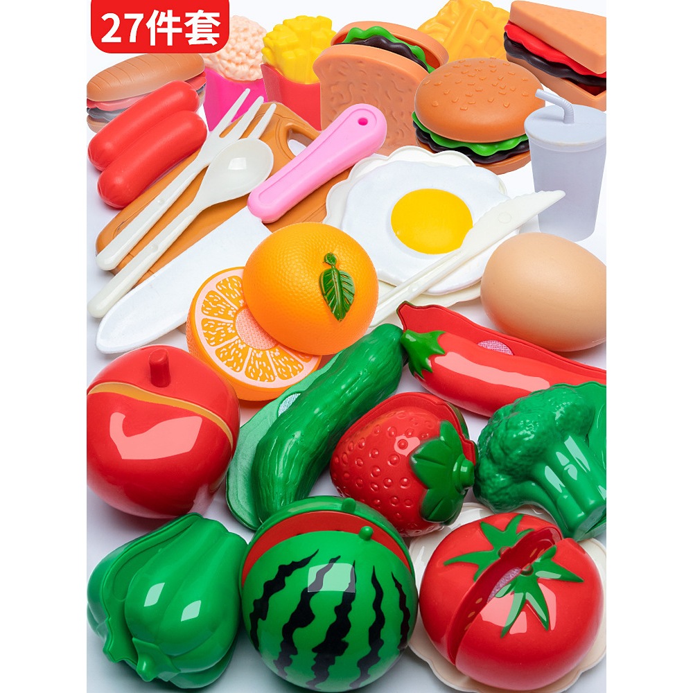 Bộ đồ chơi nấu ăn nhà bếp mini, đồ chơi cắt hoa quả của trẻ em bằng nhựa cho bé chơi đồ hàng. - Ảnh 7
