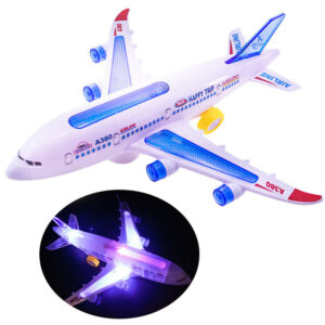 Máy Bay Đồ Chơi Chạy Pin Có Đèn Led Và Âm Thanh
