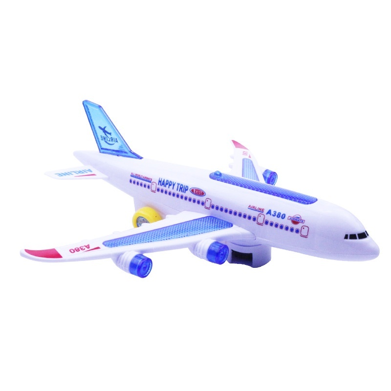 Máy Bay Đồ Chơi Chạy Pin Có Đèn Led Và Âm Thanh - Ảnh 2