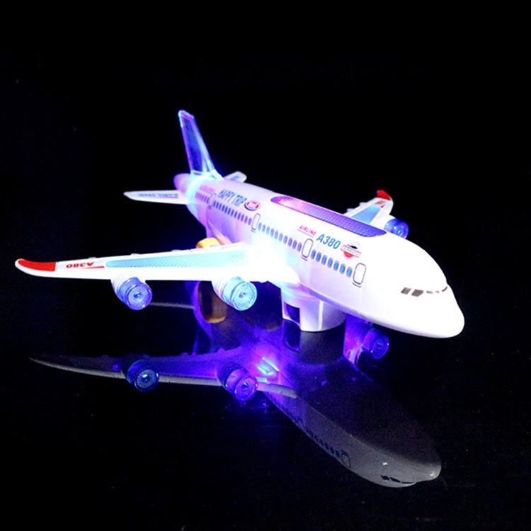 Máy Bay Đồ Chơi Chạy Pin Có Đèn Led Và Âm Thanh - Ảnh 4