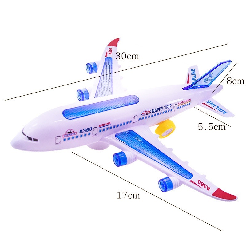 Máy Bay Đồ Chơi Chạy Pin Có Đèn Led Và Âm Thanh - Ảnh 6