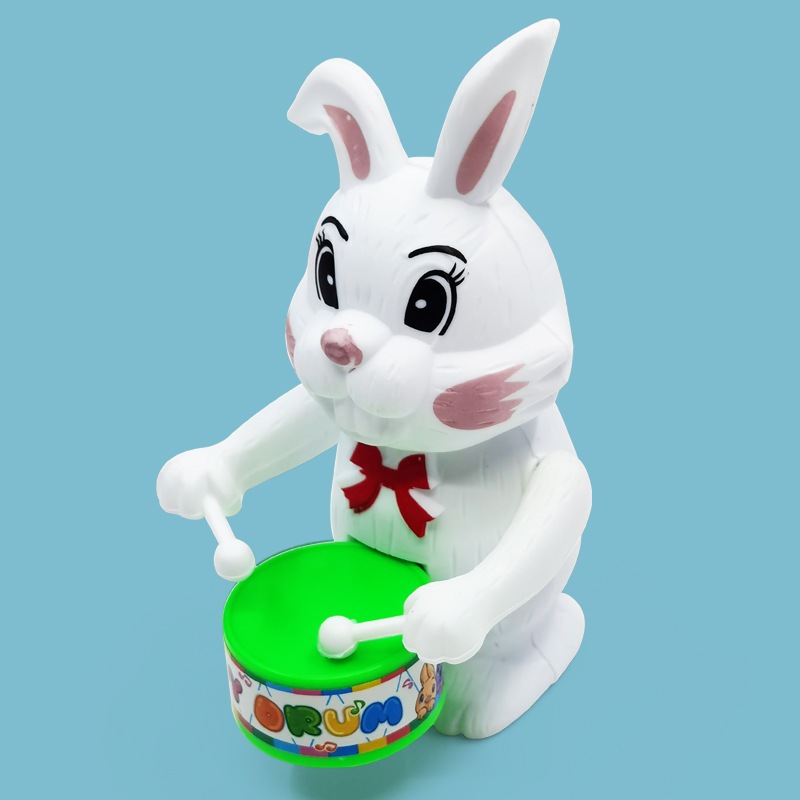 Đồ chơi chú thỏ đánh trống lên dây cót dễ thương cho bé. - Ảnh 3
