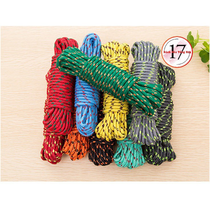 Dây dù paracord đa năng nhiều lõi dài 10m, dày 4mm, dây dù sinh tồn, cắm trại.... - Ảnh 5