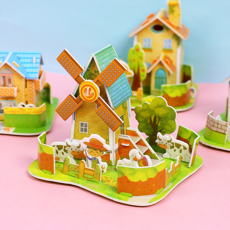 Đồ chơi xếp hình 3D chất liệu xốp cỡ nhỏ cho bé
