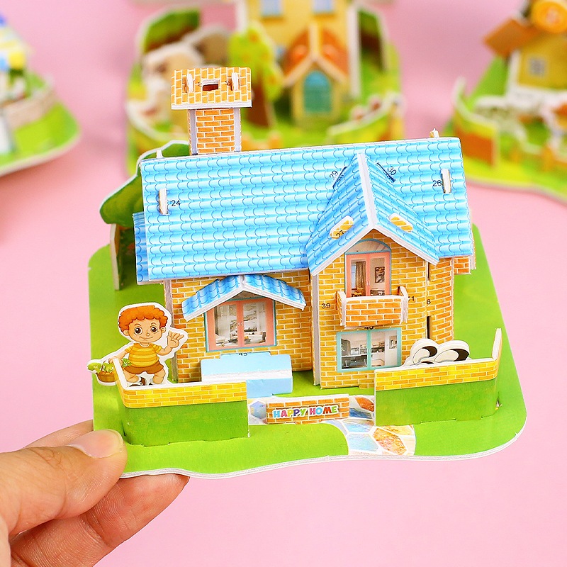 Đồ chơi xếp hình 3D chất liệu xốp cỡ nhỏ cho bé - Ảnh 3