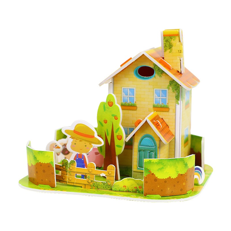 Đồ chơi xếp hình 3D chất liệu xốp cỡ nhỏ cho bé - Ảnh 4