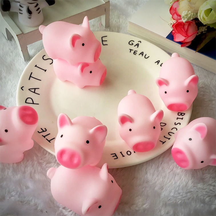 Đồ chơi bóp tay hình chú heo có tiếng kêu dễ thương, mềm dẻo giải tỏa căng thẳng - Ảnh 3