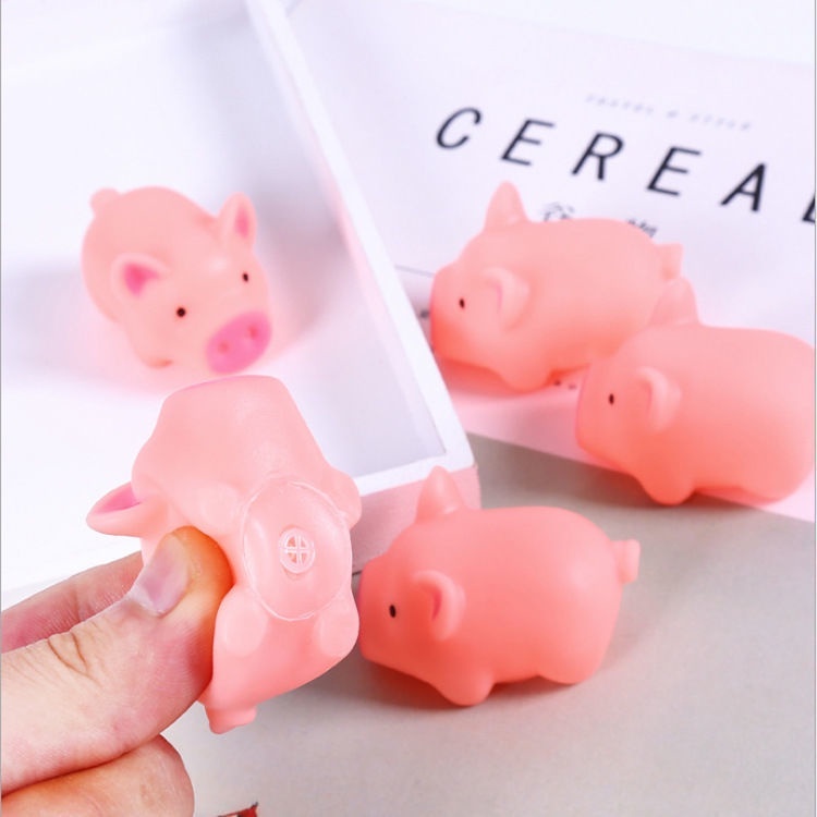Đồ chơi bóp tay hình chú heo có tiếng kêu dễ thương, mềm dẻo giải tỏa căng thẳng - Ảnh 4