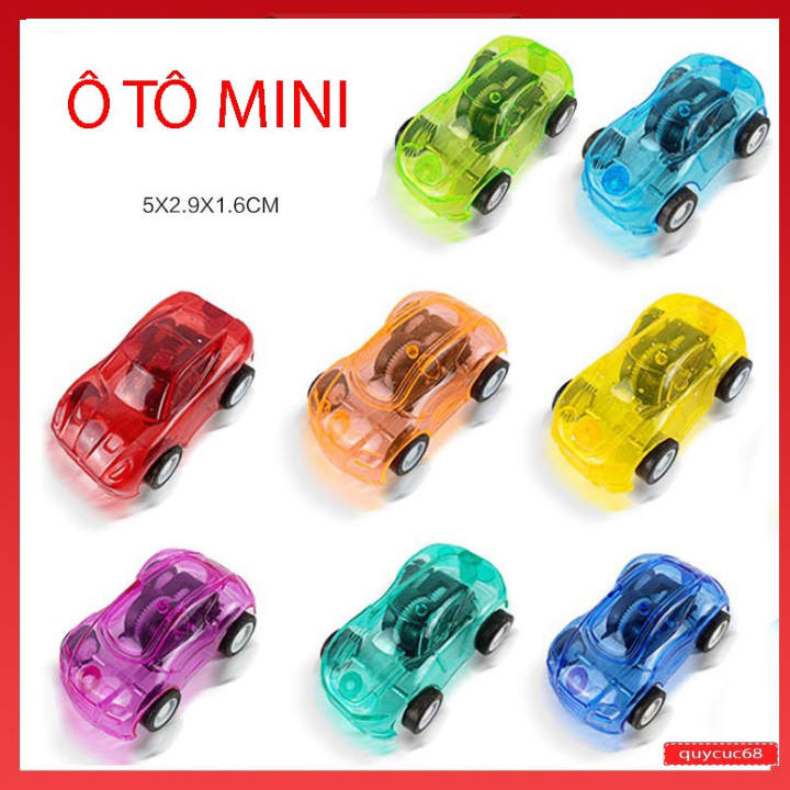 Máy Bay, Xe ô tô mini trong suốt, ô tô chạy cót trong suốt cho bé (giao màu ngẫu nhiên)