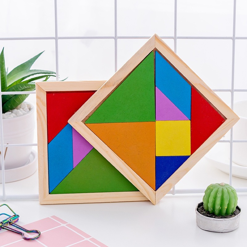 Bảng ghép gỗ, Bảng ghép hình gạch Tetris size đại, ghép gạch thông minh đồ chơi phát triển trí tuệ cho bé, Đồ Chơi Ghép - Ảnh 7
