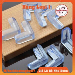 Bịt góc bàn (Combo 4-24 Chiếc), bọc cạnh bàn, kính, cạnh tủ vuông bằng silicon, đảm bảo an toàn cho bé