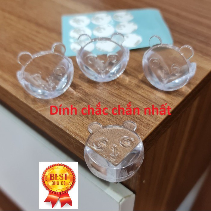 Bịt góc bàn (Combo 4-24 Chiếc), bọc cạnh bàn, kính, cạnh tủ vuông bằng silicon, đảm bảo an toàn cho bé - Ảnh 4