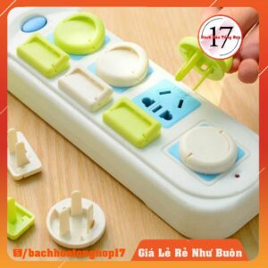 (Combo ) Nút bịt ổ điện 2 chân an toàn cho bé, chặn ổ điện chống giật cho trẻ [Freeship 0đ]
