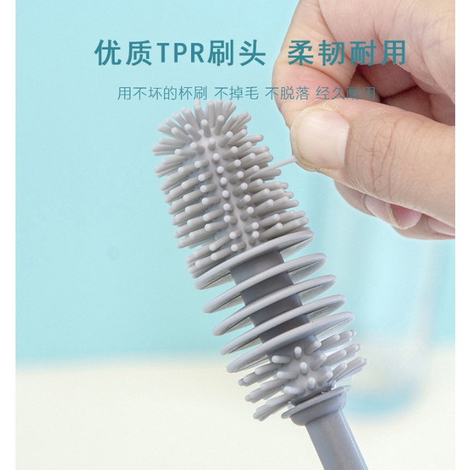 Cọ tay dài, Dụng cụ gậy cọ rửa cốc chén, ly, bình sữa, lọ hoa... - Ảnh 6