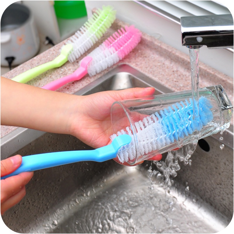 Cọ tay dài, Dụng cụ gậy cọ rửa cốc chén, ly, bình sữa, lọ hoa... - Ảnh 9