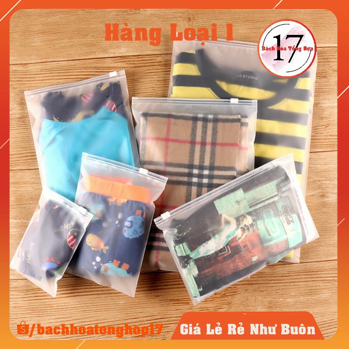 Túi zip lụa mờ có khóa kéo đủ Size đựng quần áo, giày dép, bảo quản đồ đạc chống nước, mùi tàu xe... - Ảnh 2
