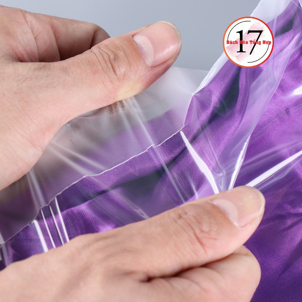 Túi zip lụa mờ có khóa kéo đủ Size đựng quần áo, giày dép, bảo quản đồ đạc chống nước, mùi tàu xe... - Ảnh 3