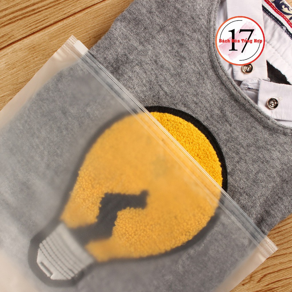 Túi zip lụa mờ có khóa kéo đủ Size đựng quần áo, giày dép, bảo quản đồ đạc chống nước, mùi tàu xe... - Ảnh 5
