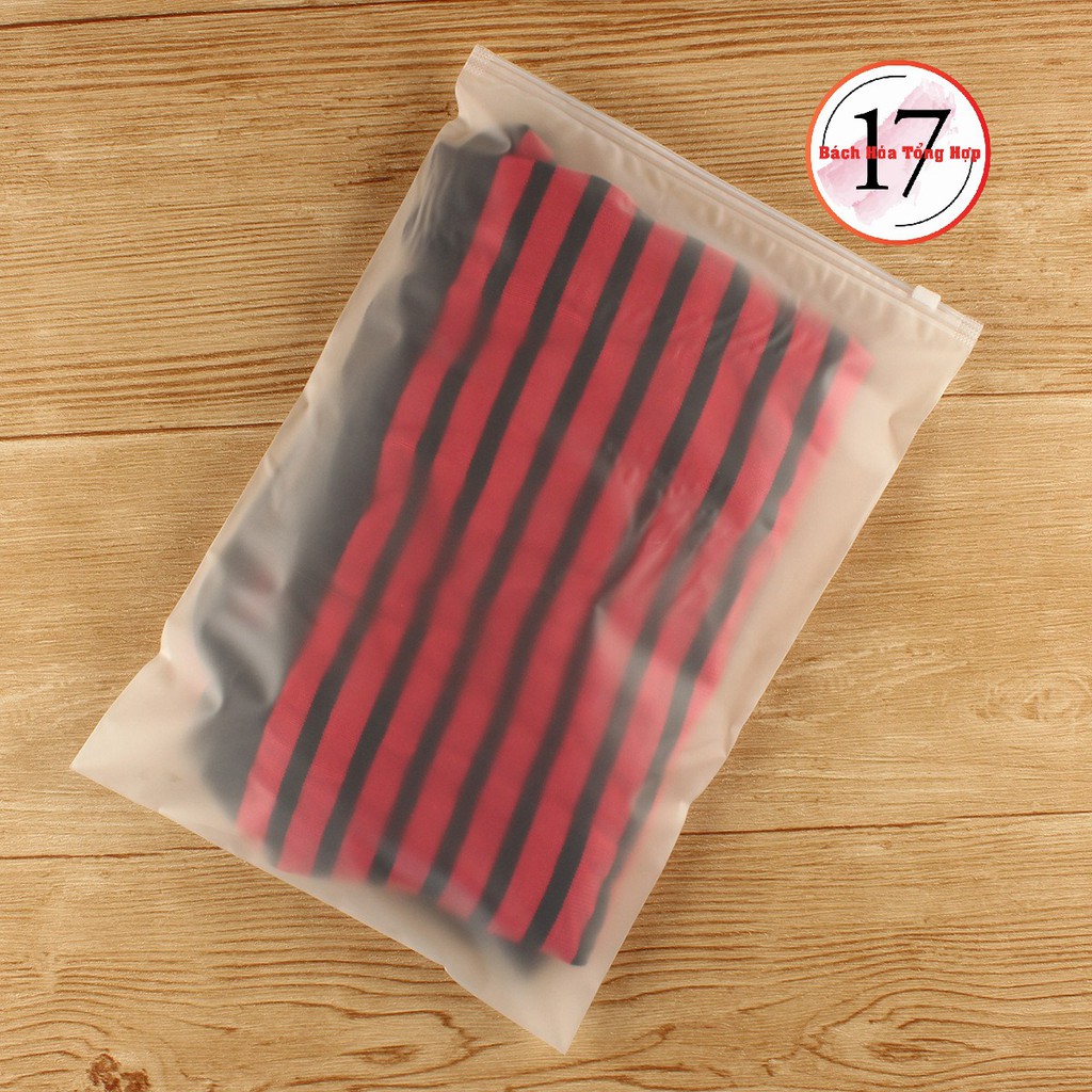 Túi zip lụa mờ có khóa kéo đủ Size đựng quần áo, giày dép, bảo quản đồ đạc chống nước, mùi tàu xe... - Ảnh 6