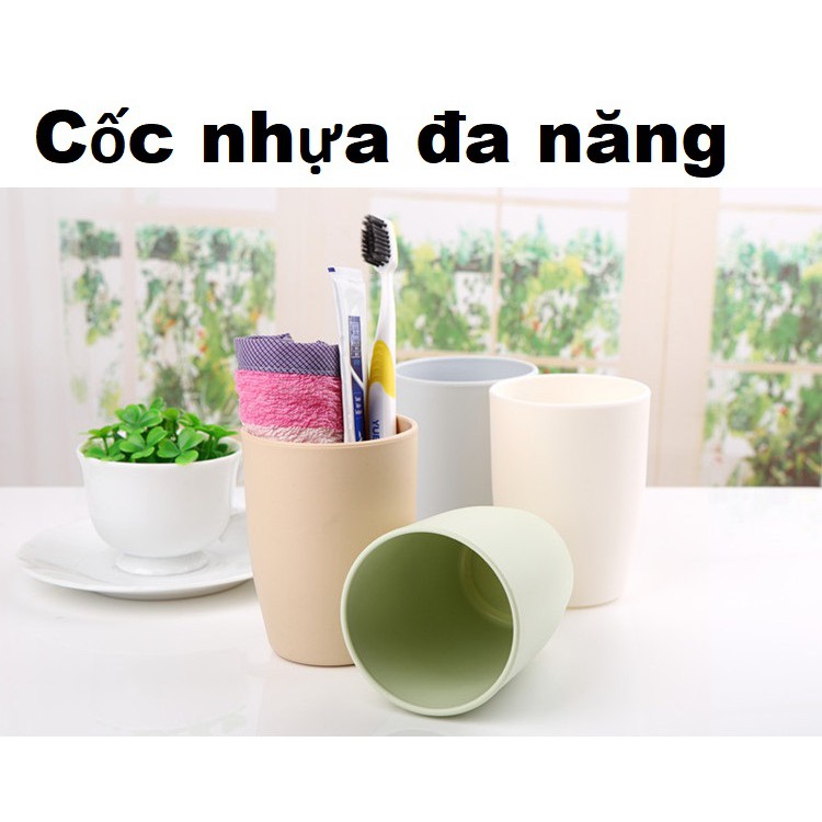 Cốc nhựa an toàn dùng uống nước, đánh răng, pha cafe, uống trà, đựng bút - Ảnh 3