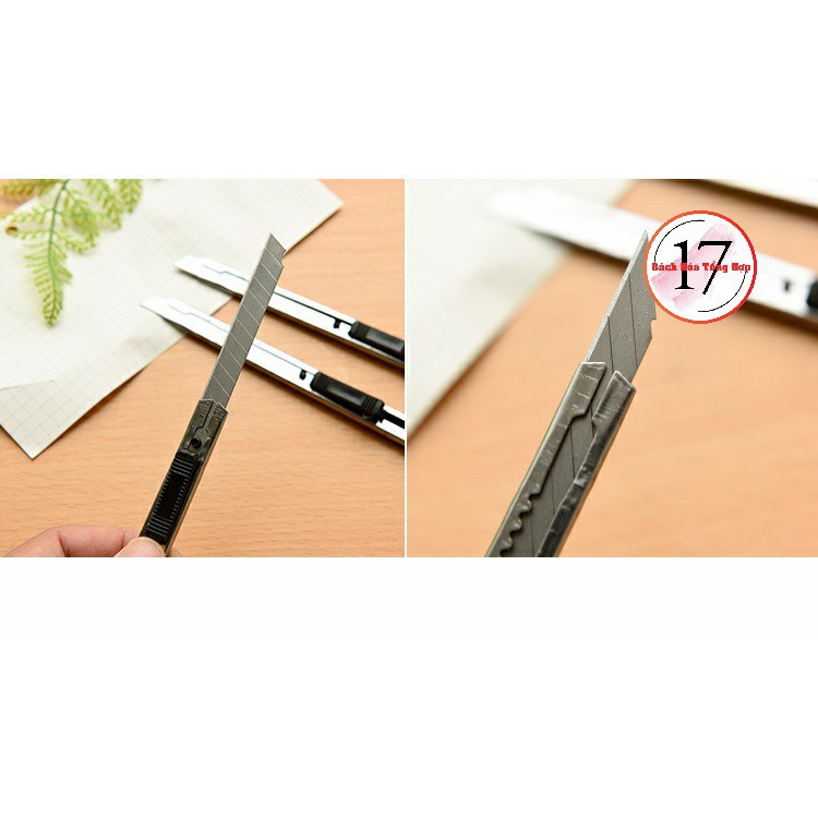 Combo Dao rọc giấy inox Mini (dao dọc giấy nhỏ gọn) tiện ích - Ảnh 3