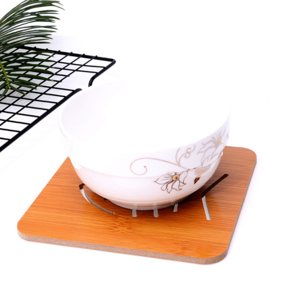 Đĩa Gỗ Lót Bát Đĩa, Lót Cốc Cách Nhiệt, Chống Trơn Trượt - Ảnh 2