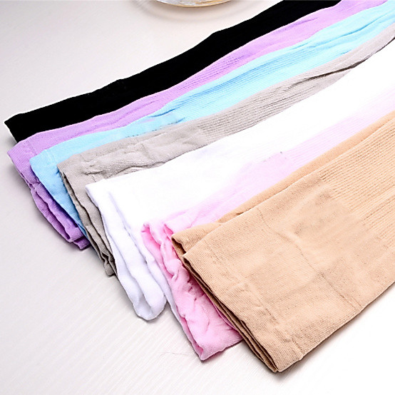 Găng Tay Lụa Chống Nắng Hàn Quốc Xỏ Ngón Đủ Màu, Loại Dày Dặn Ngăn Tia UV - Ảnh 3