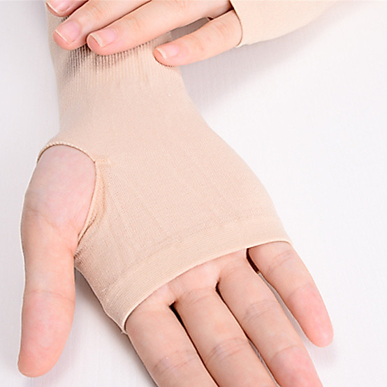 Găng Tay Lụa Chống Nắng Hàn Quốc Xỏ Ngón Đủ Màu, Loại Dày Dặn Ngăn Tia UV - Ảnh 6