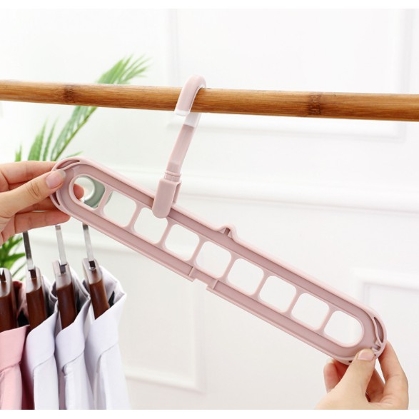 Móc Treo Quần Áo Đa Năng 9 Lỗ Có Thể Gấp Gọn Rất Tiện Lợi - Ảnh 4