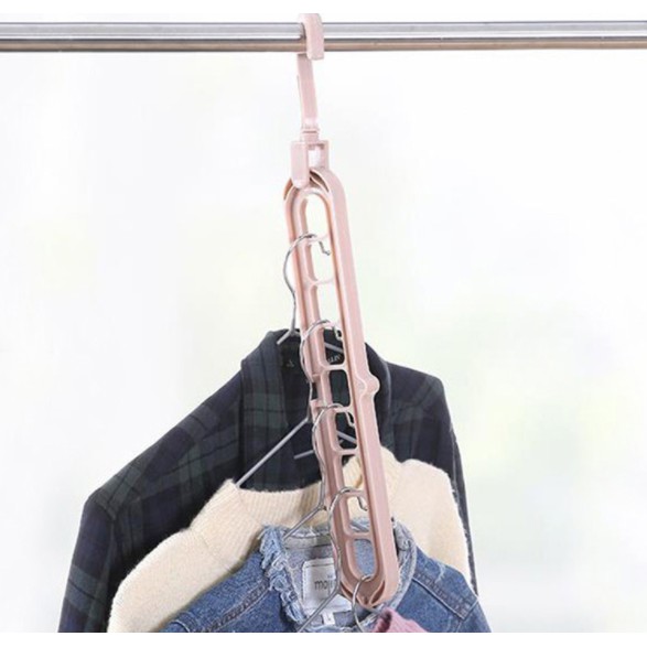 Móc Treo Quần Áo Đa Năng 9 Lỗ Có Thể Gấp Gọn Rất Tiện Lợi - Ảnh 5